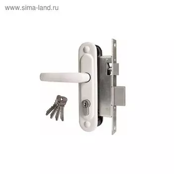 Замок врезной Димитровград «Омега» ЗВ.7.2 (ЗВ7.02), м/о 55 мм, с/руч, белый