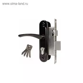Замок врезной Димитровград «Омега» ЗВ.7, м/о 55 мм, с/руч, черный