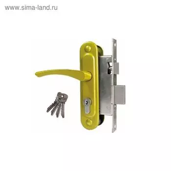 Замок врезной Димитровград «Омега» ЗВ.7, м/о 55 мм, с/руч, цвет золото