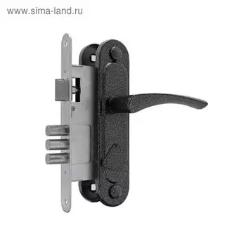 Замок врезной Димитровград "Омега" ЗВ.9 (ЗВ9.1-01), м/о 67 мм, с/ручкой, черный