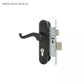 Замок врезной Димитровград «Зенит» ЗВ4-3.02, м/о 55 мм, с/руч, черный