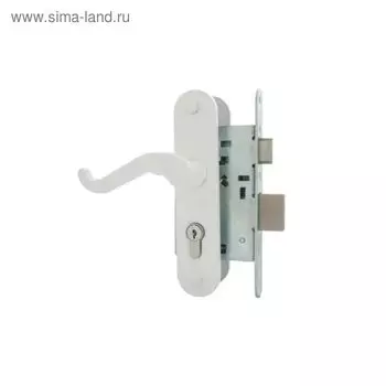 Замок врезной Димитровград «Зенит» ЗВ4-3.02, м/о 55 мм, с/руч, белый