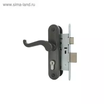 Замок врезной Димитровград «Зенит» ЗВ4-3.02, м/о 55 мм, с/руч, цвет серебро