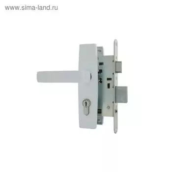 Замок врезной Димитровград «Зенит» ЗВ4-3.04, м/о 55 мм, с/руч, белый