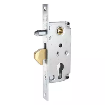 Замок врезной для откатных ворот, БУЛАТ ЗВ4-1К.30.72.22.04, под ц/м, хром