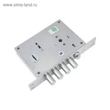 Замок врезной "Гардиан" Quattro 40.11Т, левый, б/накладки, 5 ключей,