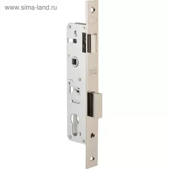 Замок врезной, KALE153 w/b, 35 мм, под ц/м, узкопроф., цвет никель