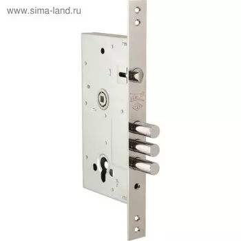 Замок врезной KALE 252/R w/b, под ц/м, цвет хром
