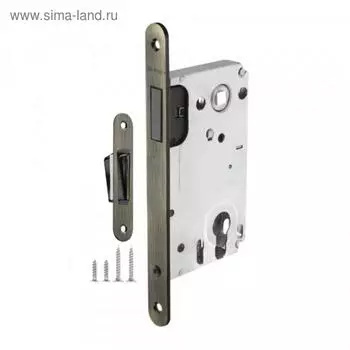 Замок врезной магнитный 5300-M-C под ЦМ AB, цвет бронза