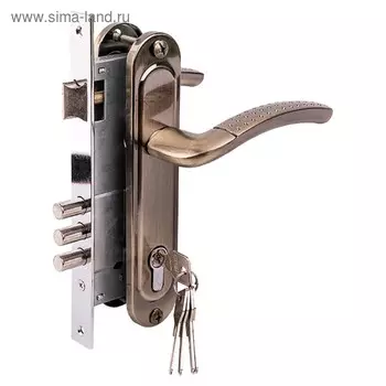 Замок врезной MARLOK 85/112-ЦМ60, межосевое 85 мм (Тип 1), цвет бронза