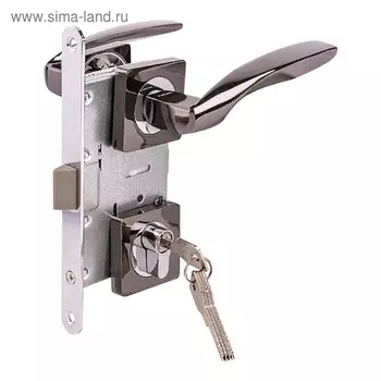 Замок врезной MARLOK 85/5215-ЦМ60, межосевое 85 мм (Тип 4), цвет черный никель