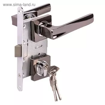 Замок врезной MARLOK 85/5217-ЦМ60, межосевое 85 мм (Тип 4), цвет черный никель