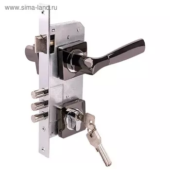 Замок врезной MARLOK 85/5218-ЦМ60, межосевое 85 мм (Тип 2), цвет черный никель