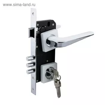 Замок врезной MARLOK 85/5297-ЦМ60, межосевое 85 мм (Тип 2), цвет глянцевый белый