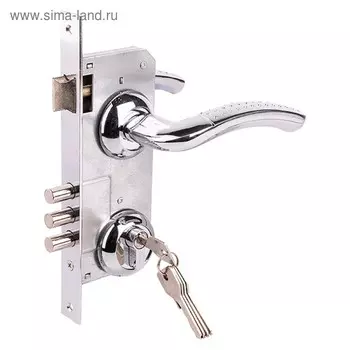 Замок врезной MARLOK 85/5402-ЦМ60, межосевое 85 мм (Тип 2), цвет хром