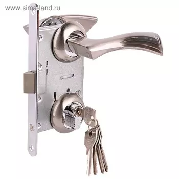 Замок врезной MARLOK 85/5423-ЦМ60, межосевое 85 мм (Тип 4), цвет никель