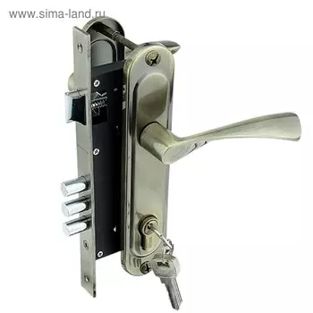 Замок врезной MARLOK 85/ 76-ЦМ60, межосевое 85 мм, тип 1, цвет бронза