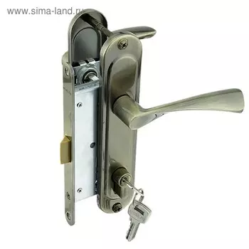 Замок врезной MARLOK 85/ 76-ЦМ60, межосевое 85 мм, тип 3, цвет бронза