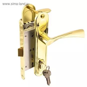 Замок врезной MARLOK 85/ 76-ЦМ60, межосевое 85 мм, тип 3, цвет золото