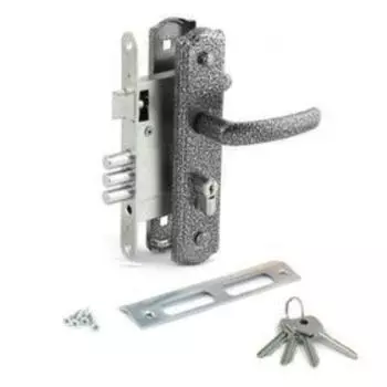 Замок врезной с/руч. AVERS ЗВ4-1-8, цвет серебро