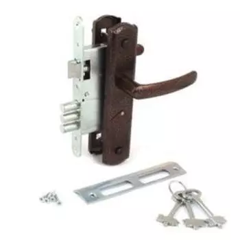 Замок врезной с/руч AVERS ЗВ9-4-1-4, цвет медь