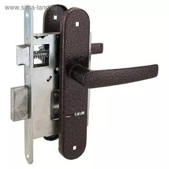 Замок врезной с ручками для калитки «Симеко» ЗК-60 без ц/м