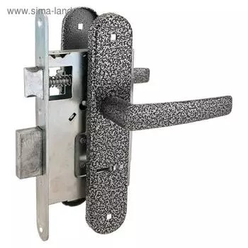 Замок врезной с ручками «Птимаш» ЗВ9-4.08, ЗВ9 классика, цвет серебро