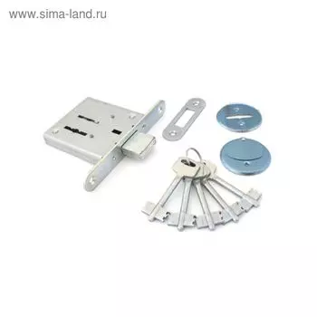 Замок врезной «Самара» ЗВ 8-4, б/ручки, 5 ключей