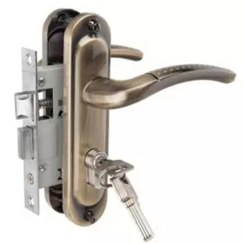 Замок врезной TRODOS 50/106-ЦМ70 AB цвет бронза