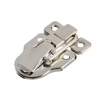 Замок-защелка на ящик ZM01, 5,5х4 см, железный, цвет никель,10 шт