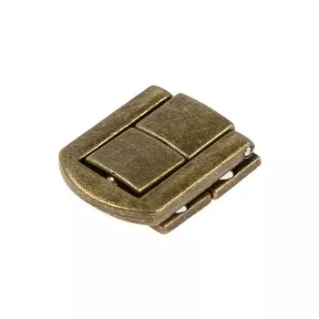 Замок-защелка на ящик ZM01, 2.52 см, цвет бронза