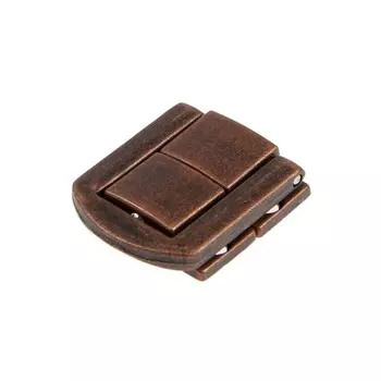 Замок-защелка на ящик ZM01, 2.52 см, цвет медь
