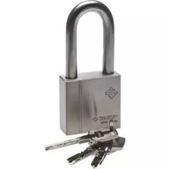 Замок "ЗУБР ЭКСПЕРТ" навесной, нержавеющая сталь, удлиненная закаленная дужка, 50 мм