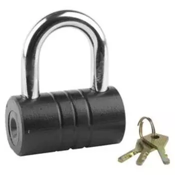 Замок "ЗУБР МАСТЕР" навесной, повышенной защищенности, дисковый механизм секрета, 82 x 46 мм 54572