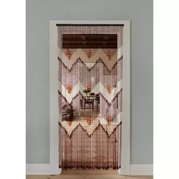 Штора - занавеска декоративная, деревянная, 90190 см, 52 нити