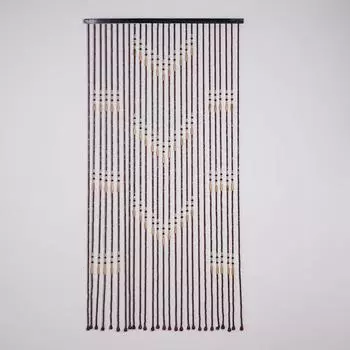 Занавеска декоративная деревянная, 90177 см, 27 нитей