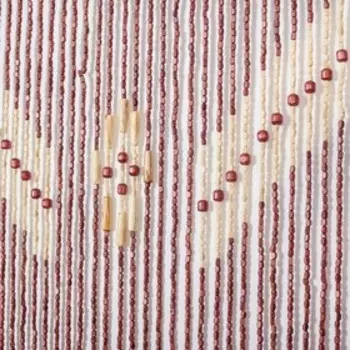 Занавеска декоративная деревянная, 90×190 см, 52 нити