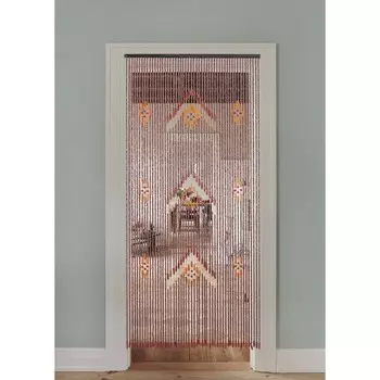 Занавеска декоративная деревянная, 90190 см, 52 нити