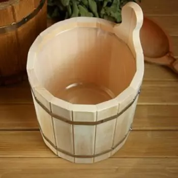 Запарник из липы, 5л, пластиковая вставка, "Добропаровъ"