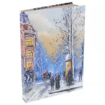 Записная книга А5, 80 листов в линию "Старый город", твёрдая обложка, ламинация Soft-Touch, блок крафт 70 г/м2