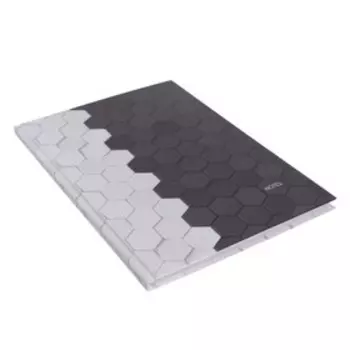 Записная книжка А4, 100 листов, сшивная, "Соты", твёрдая обложка,глянцевая ламинация,клетка, блок 60г/м2