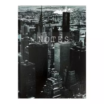 Записная книжка А4, 100 листов в клетку Megapolis, твёрдая обложка, глянцевая ламинация