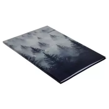 Записная книжка А4, 80 листов в клетку "Туман", интегральная обложка, матовая ламинация, блок офсет