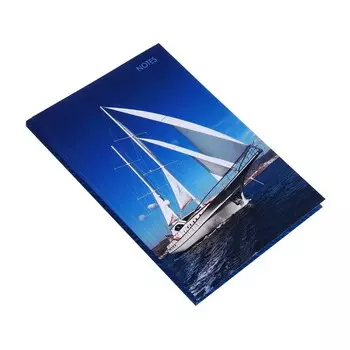 Записная книжка А5, 100 листов в клетку "Под парусом", твёрдая обложка, глянцевая ламинация