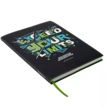 Записная книжка, А5, 120 листов, в клетку/линейку, "Слоган", интегральная обложка, искусственная кожа, тиснение фольгой, блок 70 г/м²