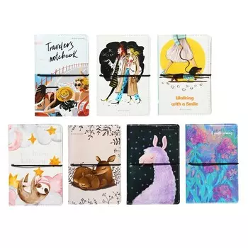 Записная книжка А5, 160 листов на кольцах DAILY JOURNAL, обложка искусственная кожа, блок с иллюстрациями 80 г/м2, МИКС