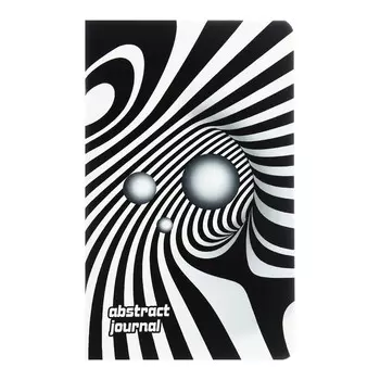 Записная книжка А5, 56 листов "Абстракция", картонная обложка, ламинация "софт-тач", выборочный УФ-лак, блок 65г/м2