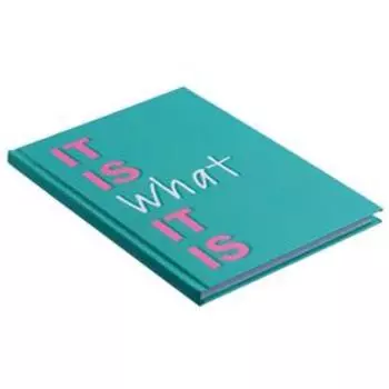 Записная книжка А5, 64 листов в точку "Что есть - то есть", твёрдая обложка, матовая ламинация, блок 80 г/м2