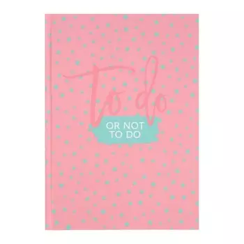 Записная книжка А5, 64 листов в точку "Делать или нет", твёрдая обложка, матовая ламинация, блок 80 г/м2