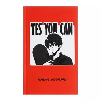 Записная книжка А5, 80 листов "Аниме", твёрдая обложка, матовая ламинация, выборочный УФ-лак, блок 65г/м2